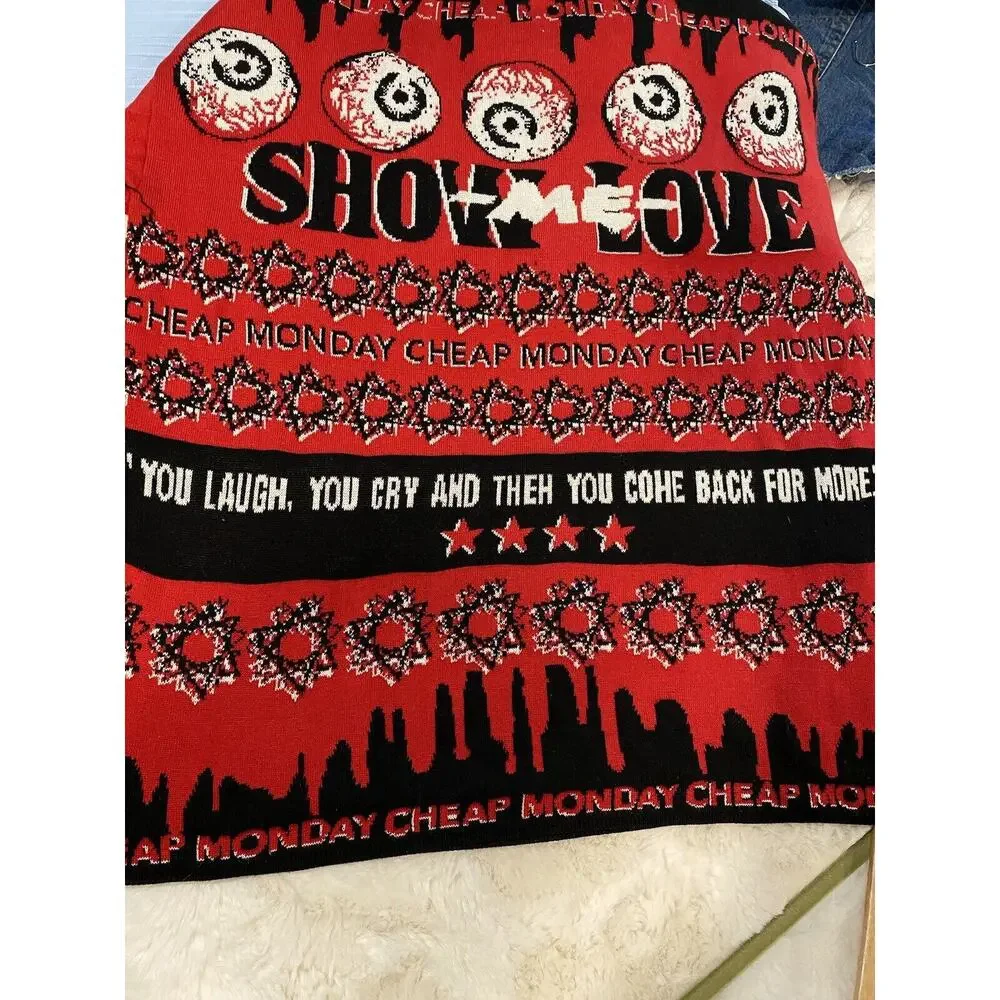 Cheap Monday Unisex‎ Medium Stranger Than Fiction Knit Show Me Love Sweater